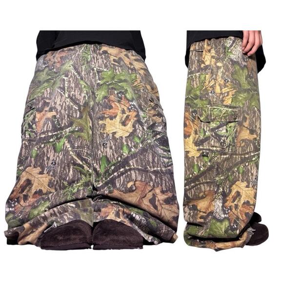 Baggy Camo Mossy Oak pants Men 48x32 Y2K Skater Wide Leg jnco Type - Picture 1 of 10